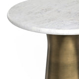 Nicolette - Antique Brass Side table - OROA