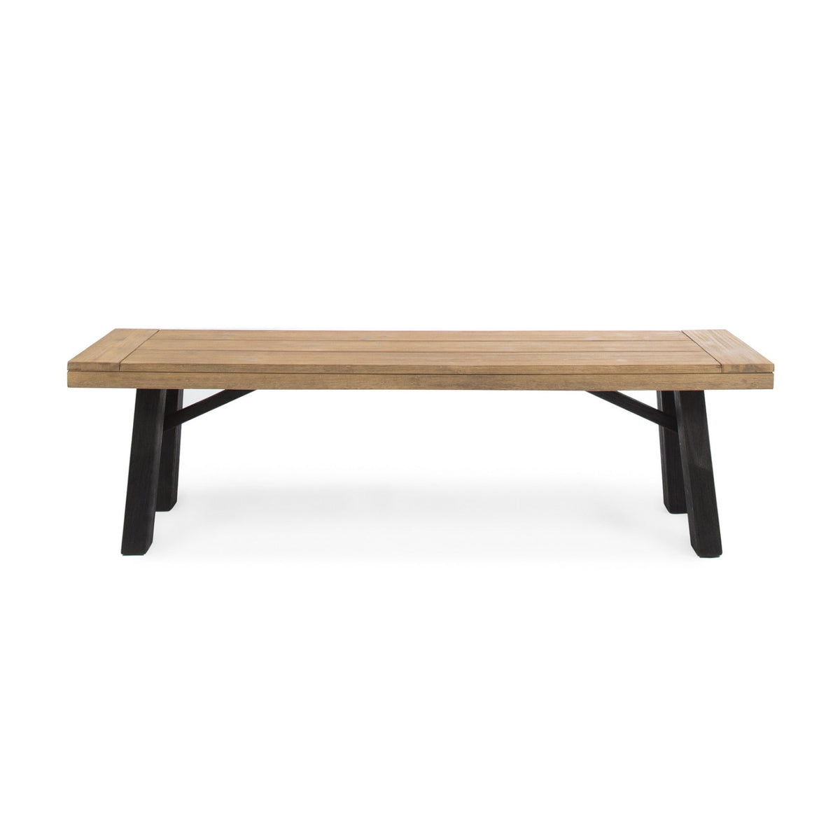 Modern European furniture - Natural and Grey Outdoor Bench - www.oroa.com