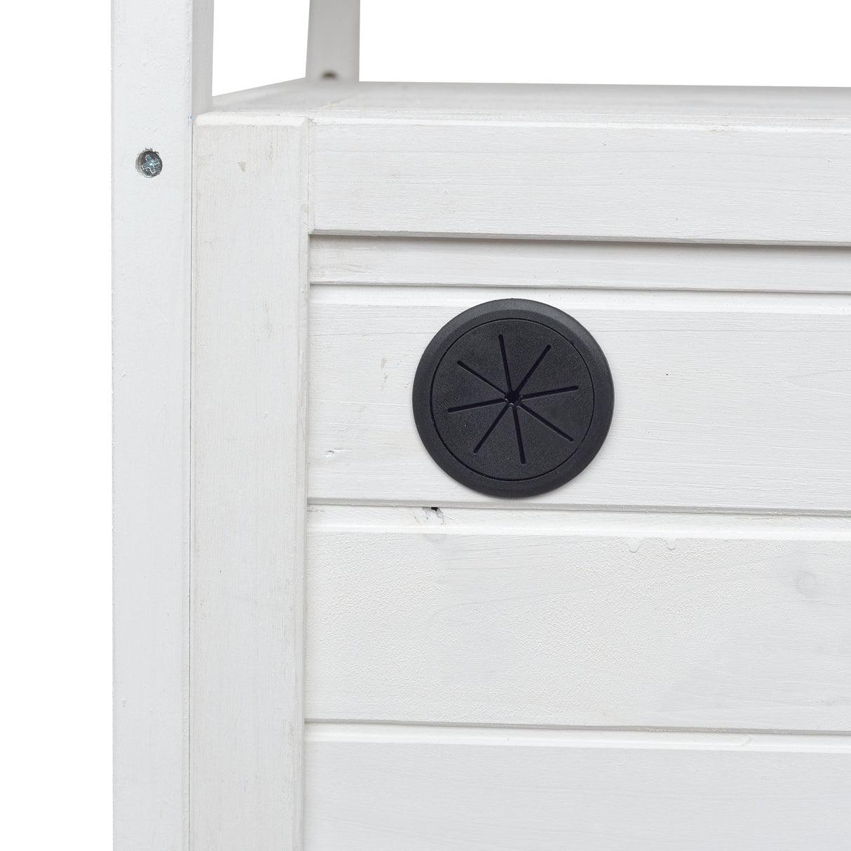 Foldable Outdoor Kitchen Island Patio Cart - White