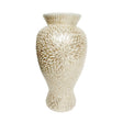 gold white shell vase