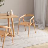 Scandinavian Sculpted Oak Dining Chair | Maison Naturelle