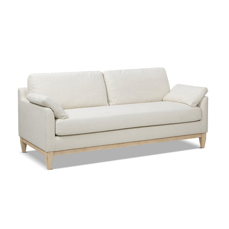 Pasadena Modern Farmhouse Sofa, Flax White Linen - OROA Modern Furniture