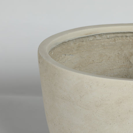 Round Concrete Planter (S/2), Large Outdoor Indoor/Outdoor