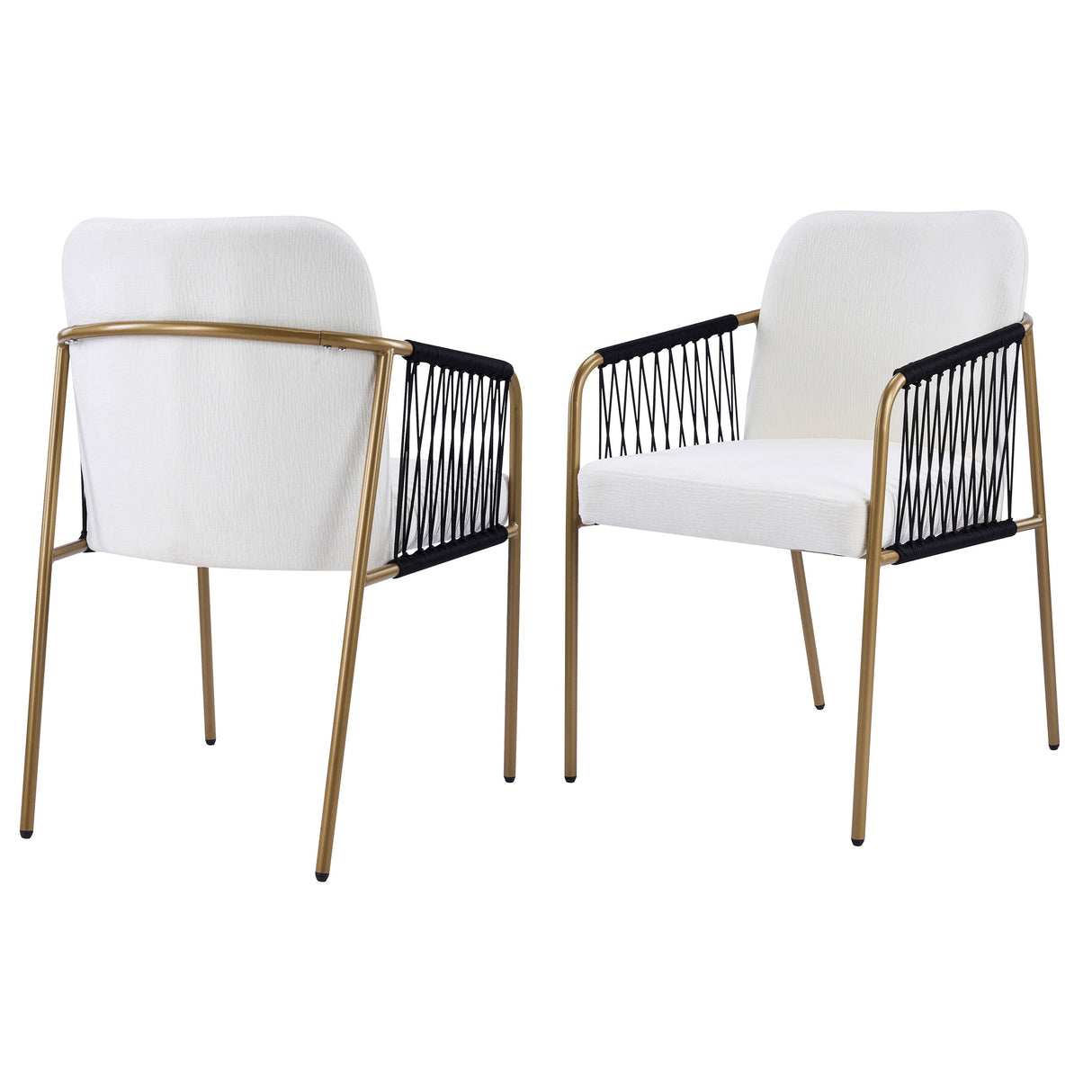 Modern Glam Upholstered Dining Chairs (S/2) - OROA