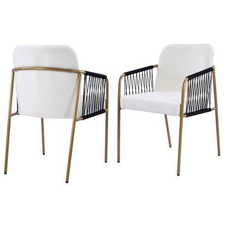 Modern Glam Upholstered Dining Chairs (S/2) - OROA