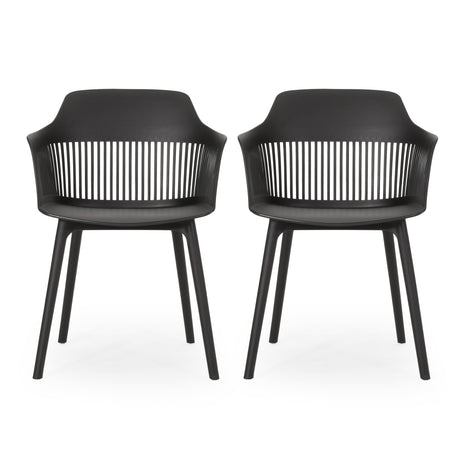 Modern Black Indoor-Outdoor Dining Chair | Catchy