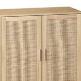 Elegant Rattan Storage Cabinet - OROA