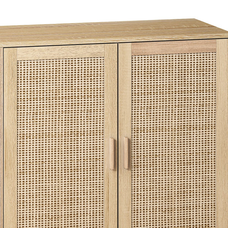 Elegant Rattan Storage Cabinet - OROA
