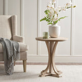 Solid Wood & Ash Veneer Accent Table - OROA