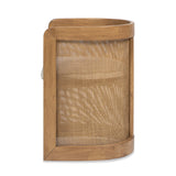 Rustic Curved Upholstered Dining Chair - OROA