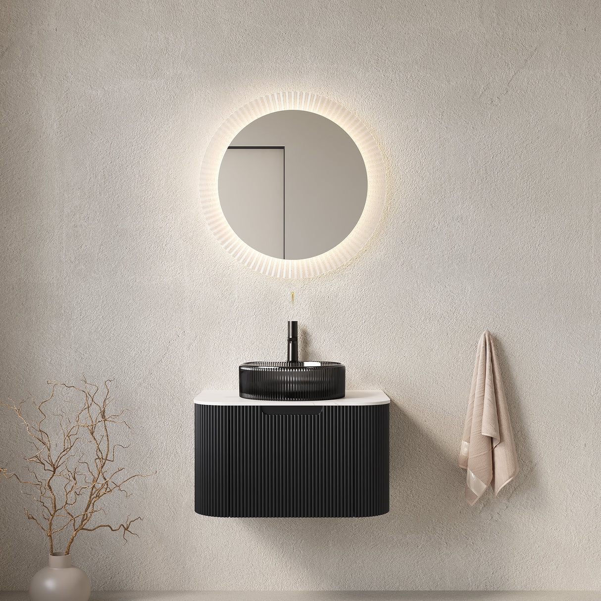 Modern Bathroom Vanity & Sink - OROA