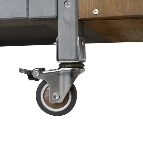 Foldable Outdoor Kitchen Island Cart - Cathy