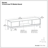 Media Unit - Solid Wood Finish - OROA