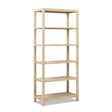 Ellis Reclaimed Pine 5-Shelf Open Frame Bookcase, Light Natural Cerused - OROA Online Furniture