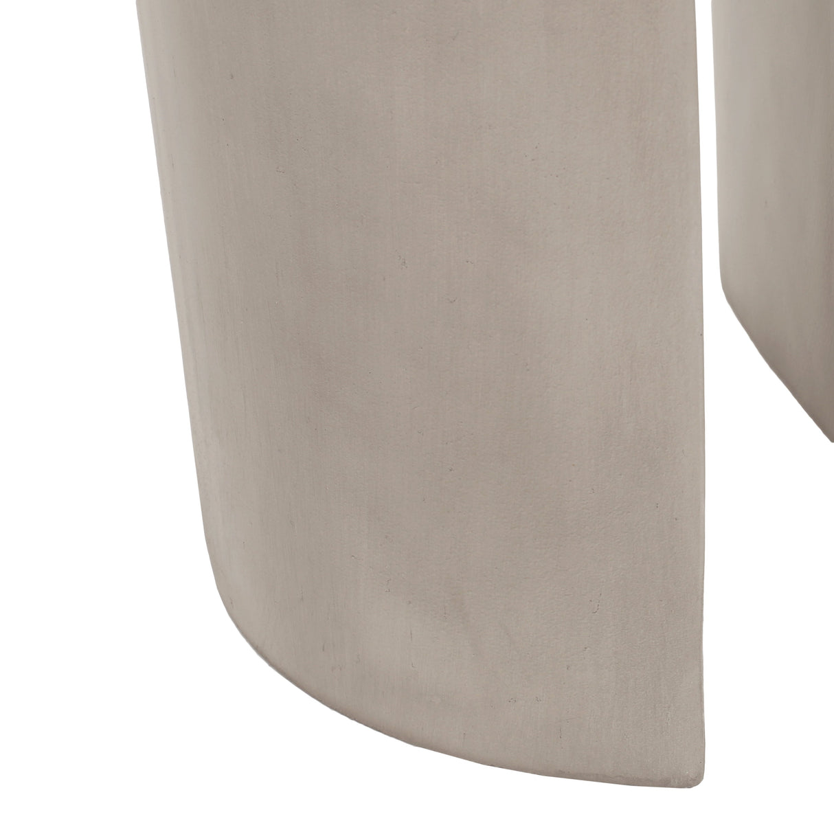 Outdoor Round U-Shape Side Table Light Grey