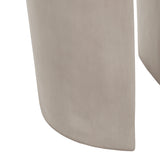 Outdoor Round U-Shape Side Table Light Grey
