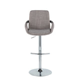 Gray Black Wood Adjustable Swivel Bar Stools Set of 2 – OROA, view 3