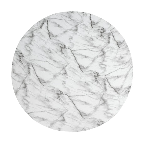 Marble Outdoor Coffee Table - Modern White