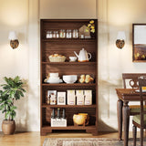 Brown Mid Century Bookcase - OROA