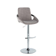 Gray Black Wood Adjustable Swivel Bar Stools Set of 2 – OROA, view 1