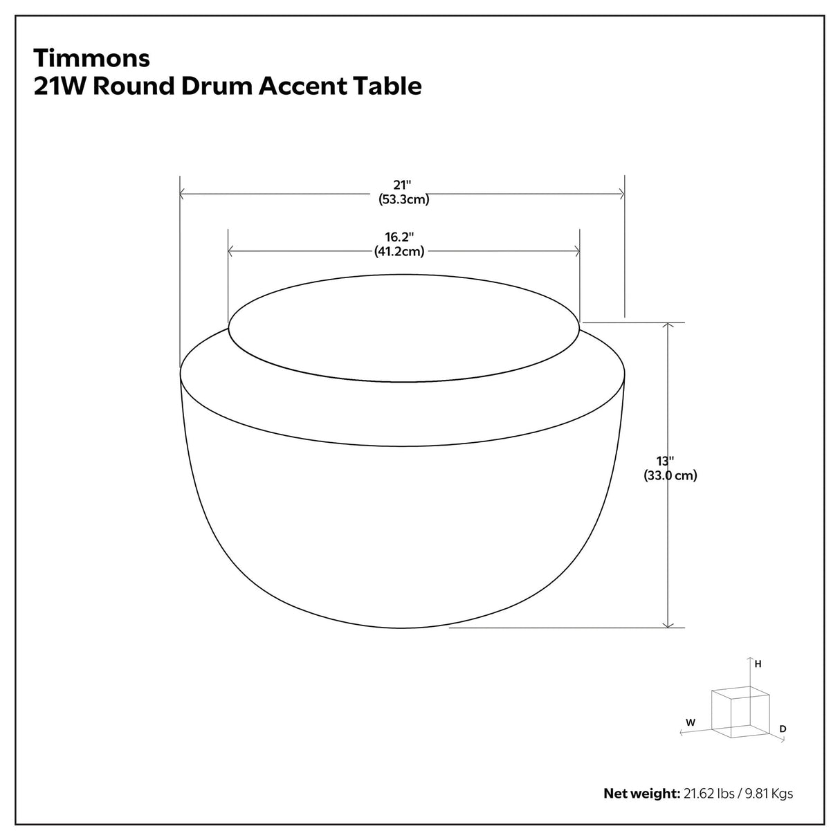 Timms - Cast Aluminum Coffee Table - Brown