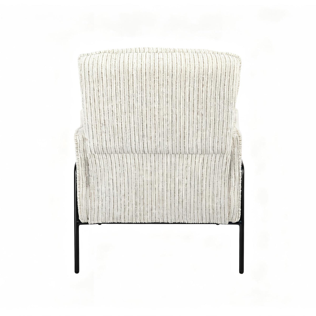 Riva Striped Accent Chair in Grey | OROA