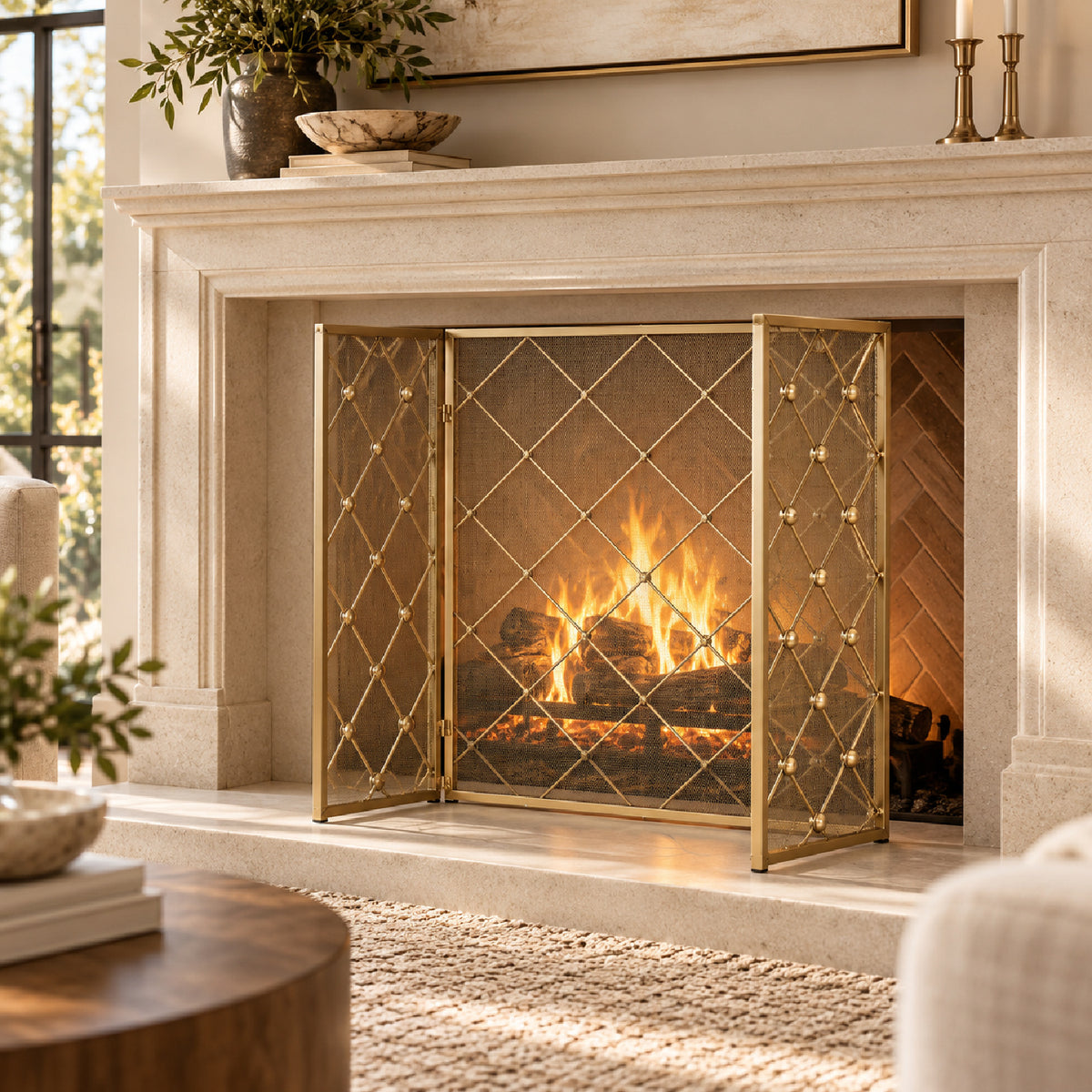 Iron Fireplace Screen | OROA