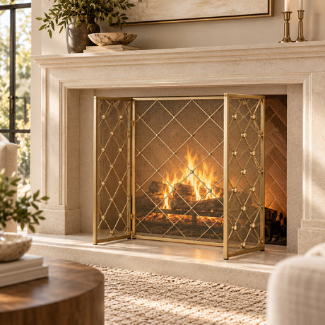 Iron Fireplace Screen | OROA