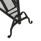 Modern European furniture - Elegant Black Iron Fireplace Fire Screen Barrier- www.oroa.com
