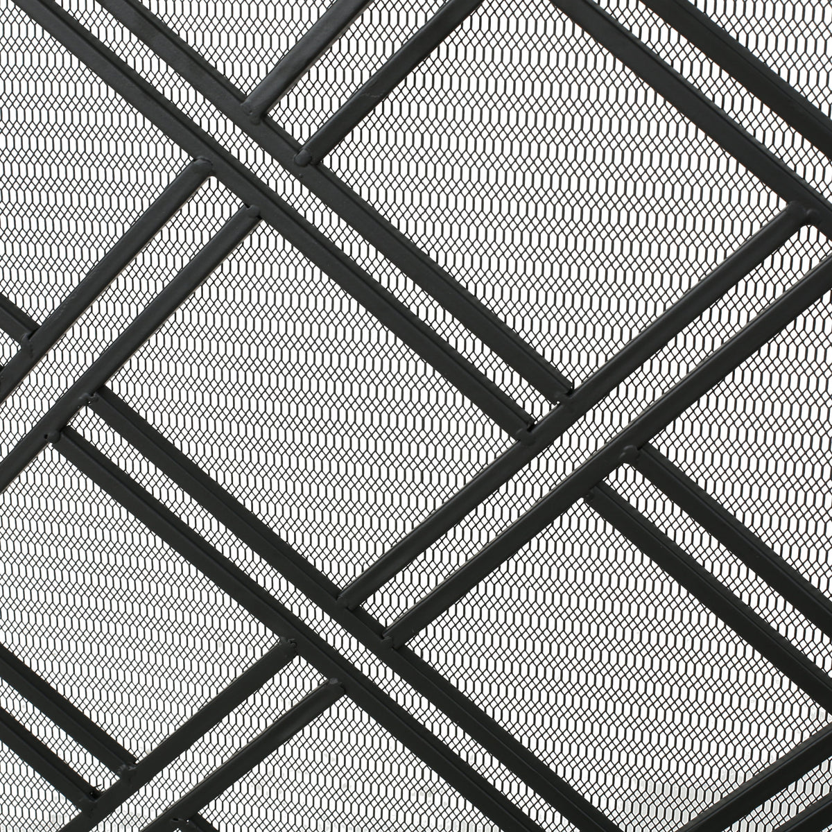 Modern European furniture - Elegant Black Iron Fireplace Fire Screen Barrier- www.oroa.com