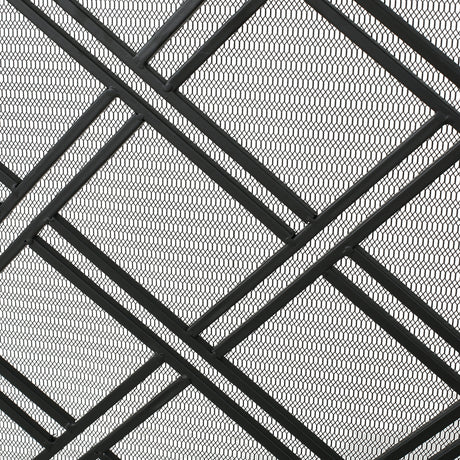 Modern European furniture - Elegant Black Iron Fireplace Fire Screen Barrier - www.oroa.com