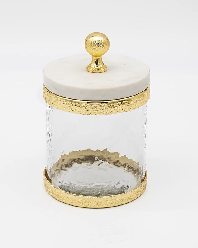Marble & Gold Storage Canister - OROA