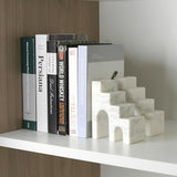 Oriental Calacatta Marble Trapezoid Bookends - OROA