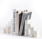 Oriental Calacatta Marble Trapezoid Bookends - OROA