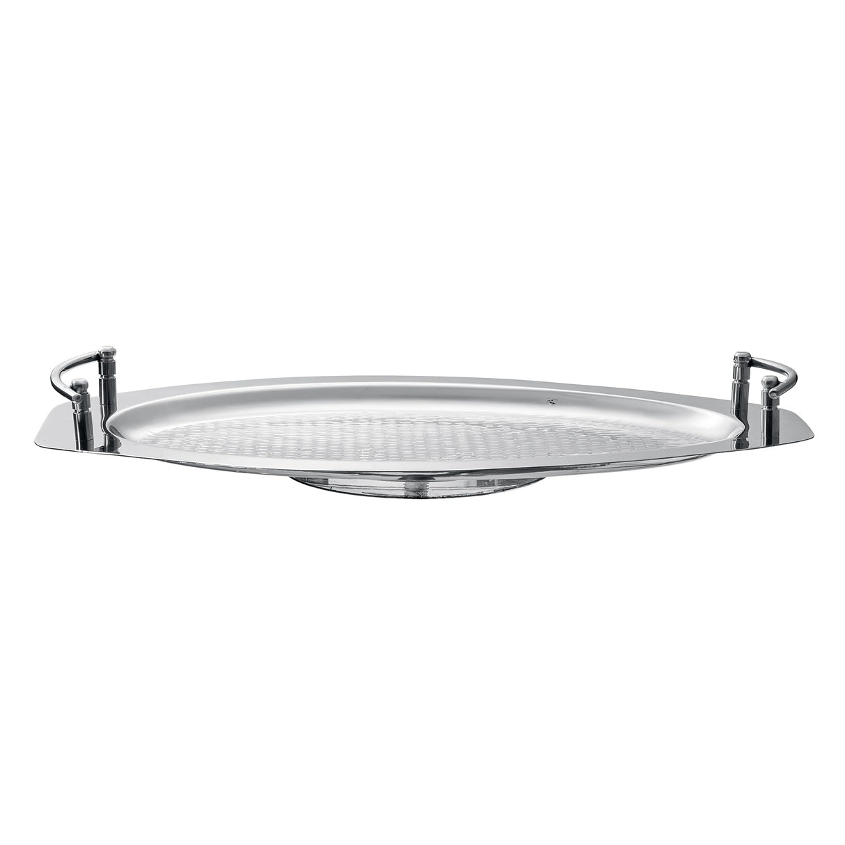 Modern Stainless Steel Serving Tray with Handles