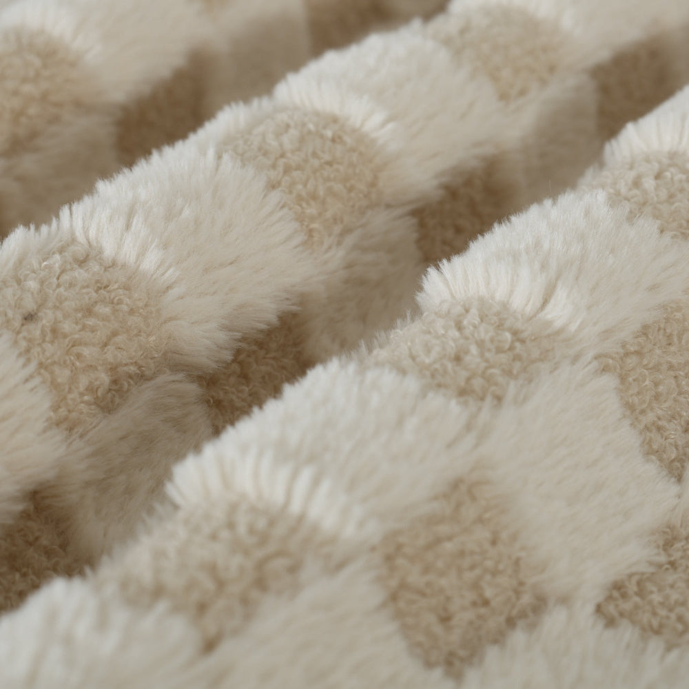 Sand Upholstered Sled-Base Sofa