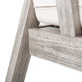 Outdoor Acacia Wood Patio Club Chairs with Cushions (S/2)