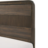 Brown Mid Century Wood King Bed – OROA, view 3