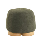 Soft Teddy Fabric Upholstered Ottoman - OROA