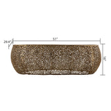 Sculptural Gold Oval Coffee Table | Catchy
