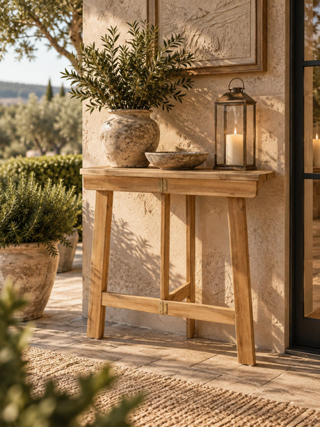 Modern European furniture - Outdoor Half-Round Folding Table - www.oroa.com