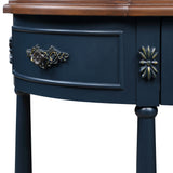 Modern European furniture - Retro Curved Wood Console Table - www.oroa.com
