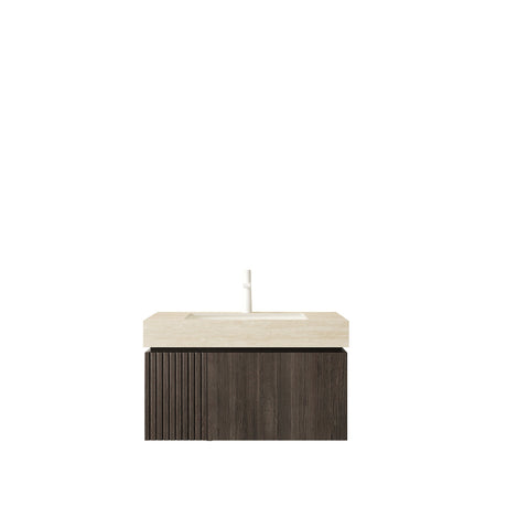 Modern Bathroom Vanity with Stone Top - OROA