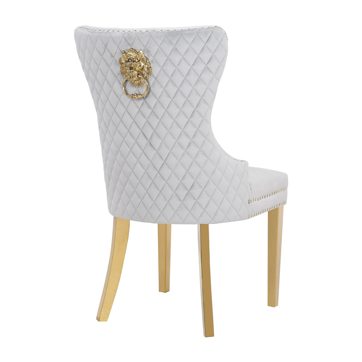Modern European furniture - Simba Velvet Upholstered Dinning Chairs (2) - www.oroa.com