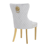Modern European furniture - Simba Velvet Upholstered Dinning Chairs (2) - www.oroa.com