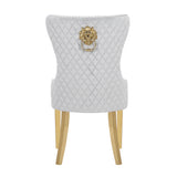 Modern European furniture - Simba Velvet Upholstered Dinning Chairs (2) - www.oroa.com