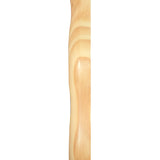 Natural Wood Wavy Round Wall Mirror – OROA, view 5