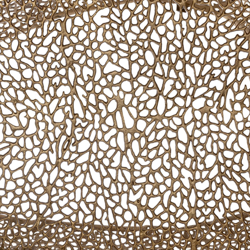 Sculptural Gold Oval Coffee Table | Catchy