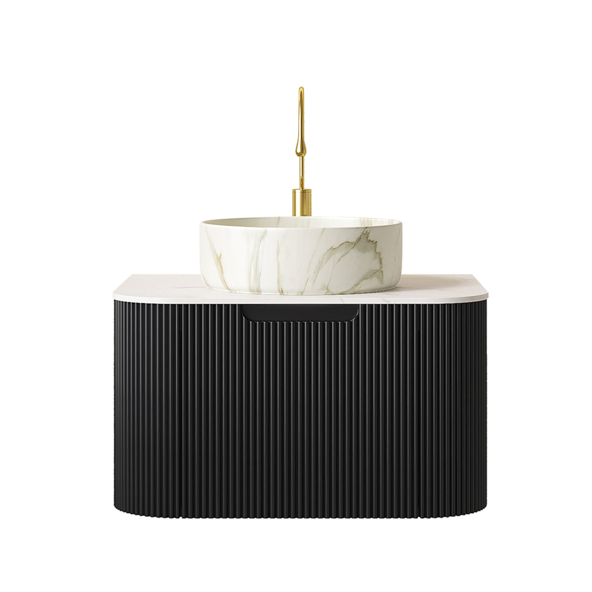 Floating Modern Bathroom Vanity & Sink - OROA