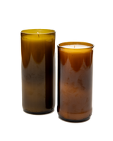 Midnight Fig Reclaimed Amber Bottle Candle